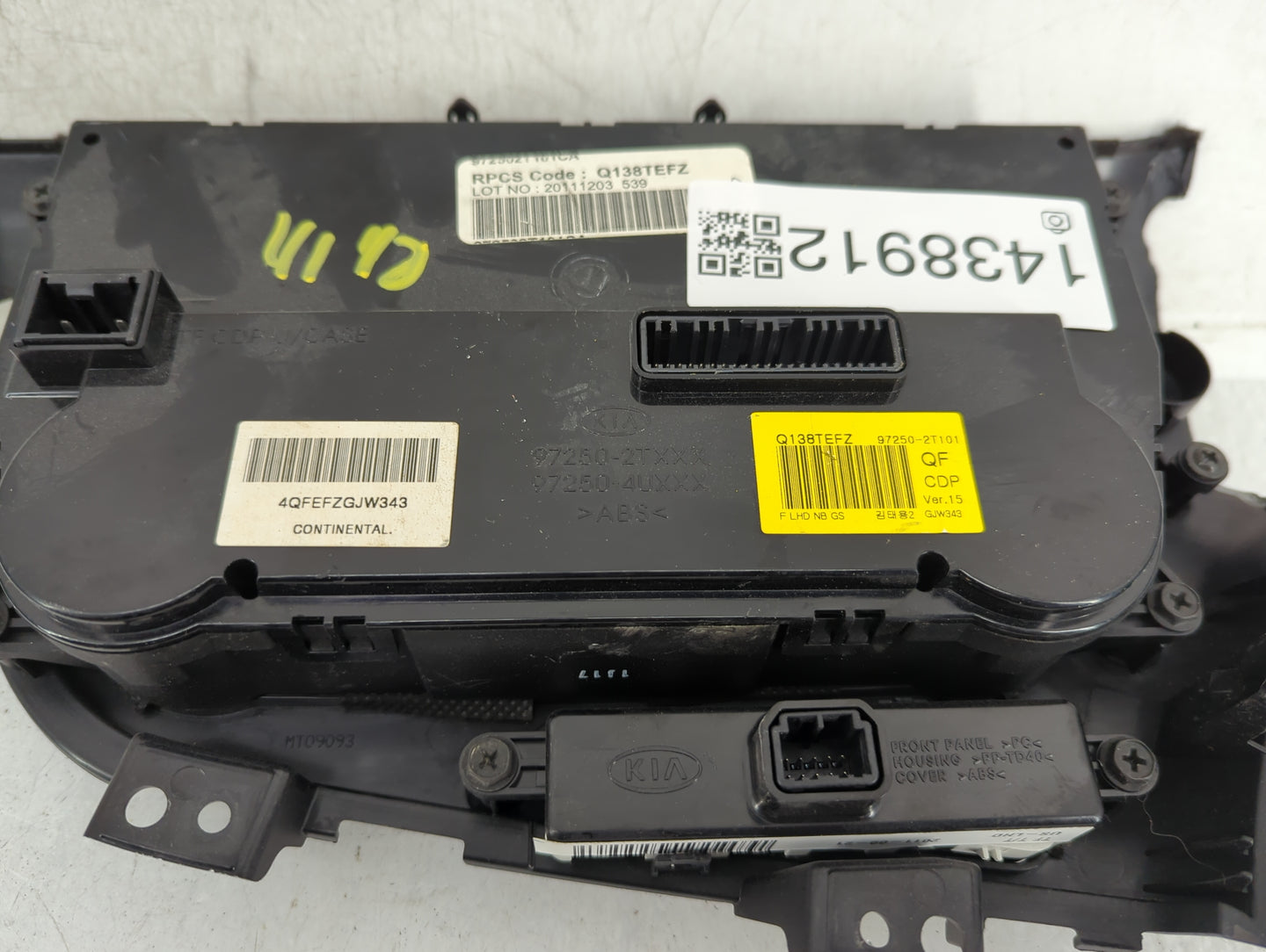 2011-2013 Kia Optima Climate Control Module Temperature AC/Heater Replacement Fits Fits 2011 2012 2013 OEM Used Auto Parts -