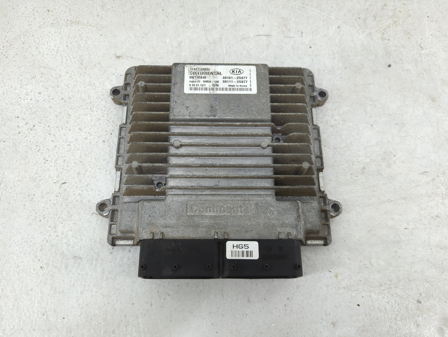 2011-2013 Kia Optima PCM Engine Control Computer ECU ECM PCU OEM P/N:39101-2G877 39111-2G877, 5WY4E84A Fits Fits 2011 2012 2