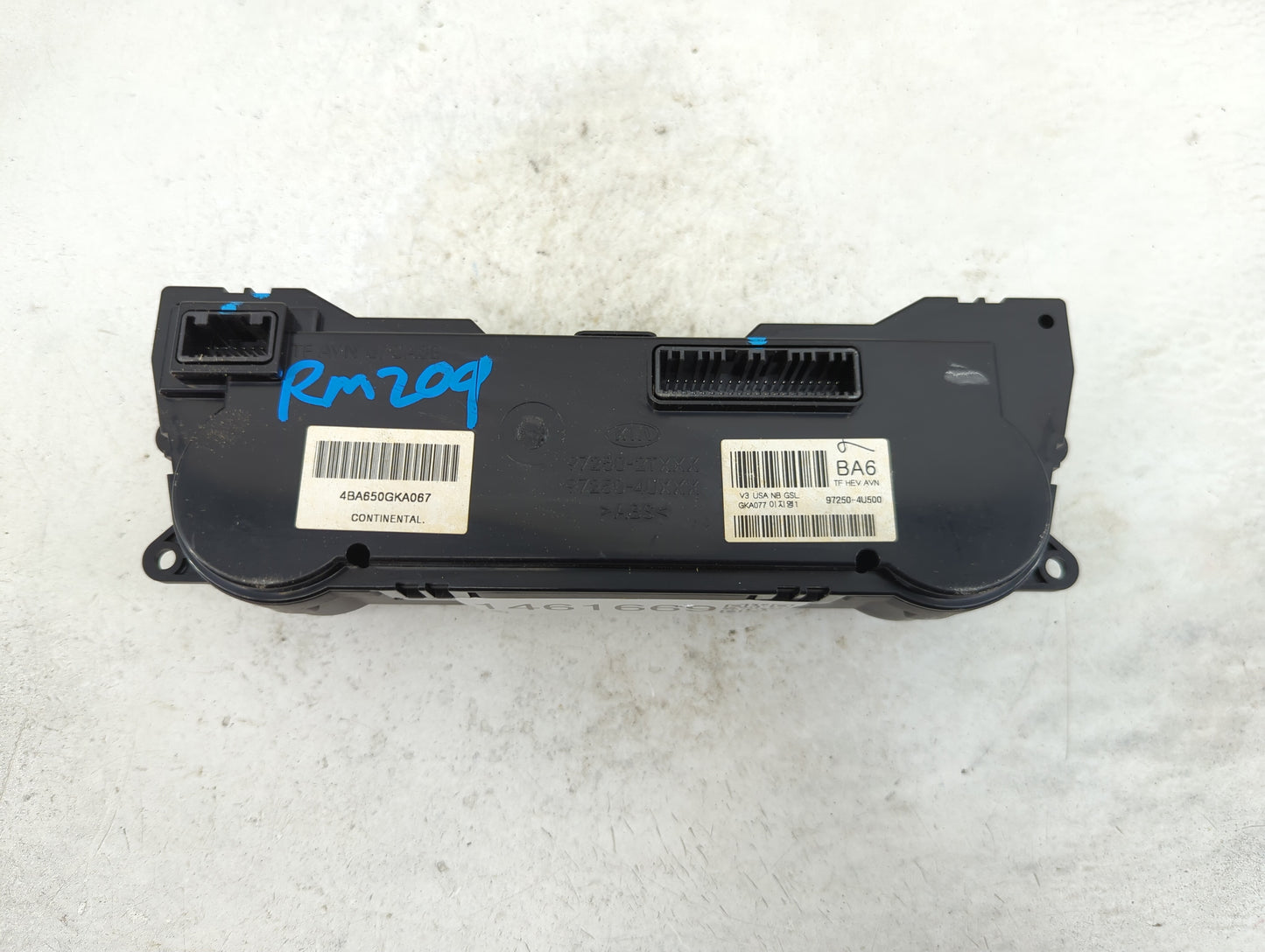 2011-2013 Kia Optima Climate Control Module Temperature AC/Heater Replacement P/N:97250-4U500 4BA650GKA067 Fits OEM Used Aut