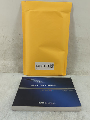 2012 Kia Optima Owners Manual Book Guide P/N:A4CO-EU18A OEM Used Auto Parts - Oemusedautoparts1.com