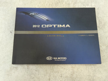 2012 Kia Optima Owners Manual Book Guide P/N:A4CO-EU18A OEM Used Auto Parts