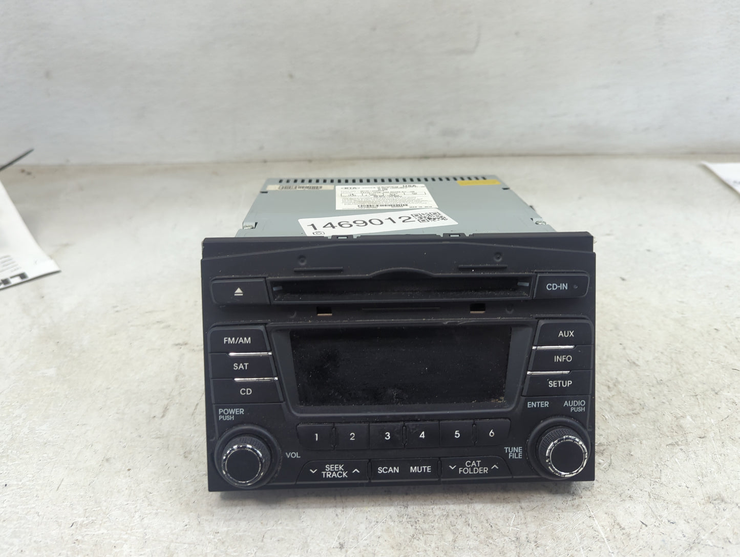 2011-2013 Kia Optima Radio AM FM Cd Player Receiver Replacement P/N:96170-2T651CA PAT10-TFUB Fits Fits 2011 2012 2013 OEM Us