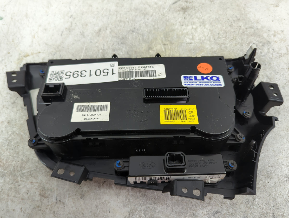 2011-2013 Kia Optima Climate Control Module Temperature AC/Heater Replacement P/N:97250-2T101 Q138TEFZ Fits Fits 2011 2012 2