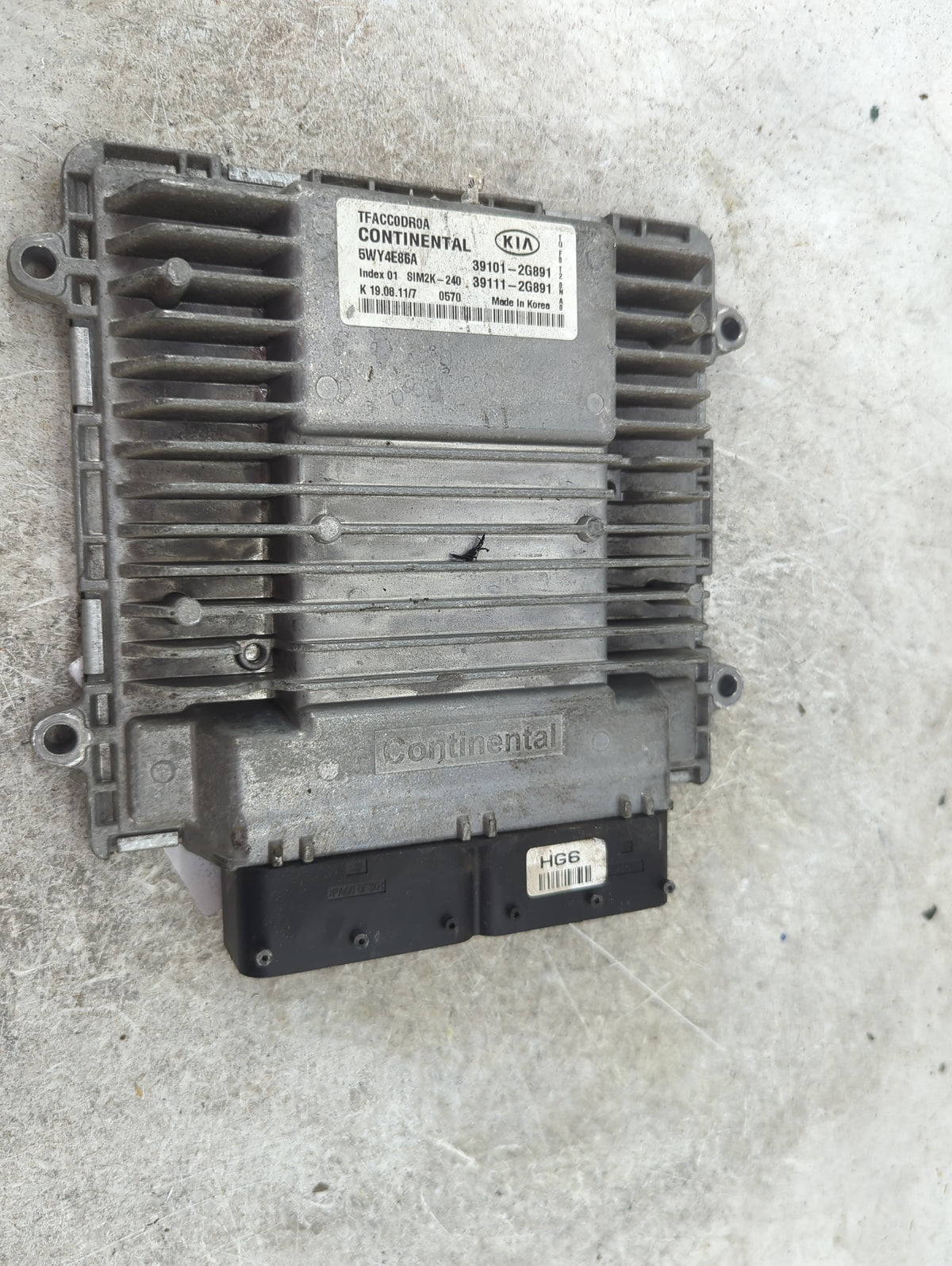 2011-2013 Kia Optima PCM Engine Control Computer ECU ECM PCU OEM P/N:39101-2G891 39111-2G891, 5WY4E86A Fits 2011 2012 2013 O