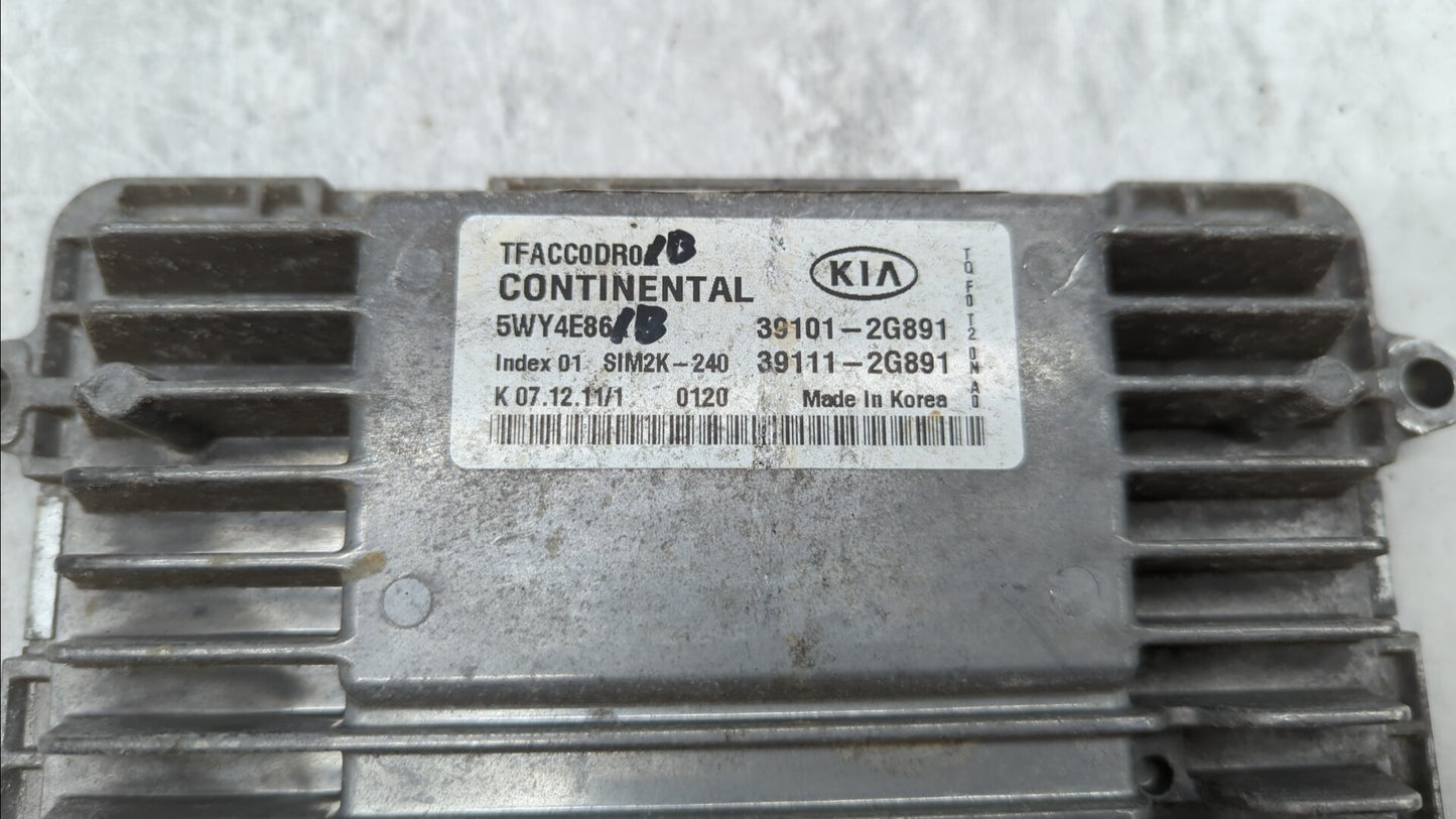 2011-2013 Kia Optima PCM Engine Control Computer ECU ECM PCU OEM P/N:39101-2G893 39101-2G890, 39111-2G890 Fits Fits 2011 201