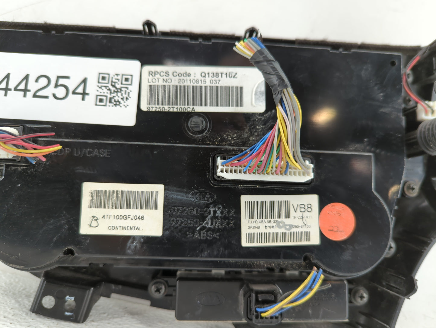 2012 Kia Optima Climate Control Module Temperature AC/Heater Replacement P/N:97250-2T100CA 97250-2TXXX, 97250-4UXXX, Q138T10
