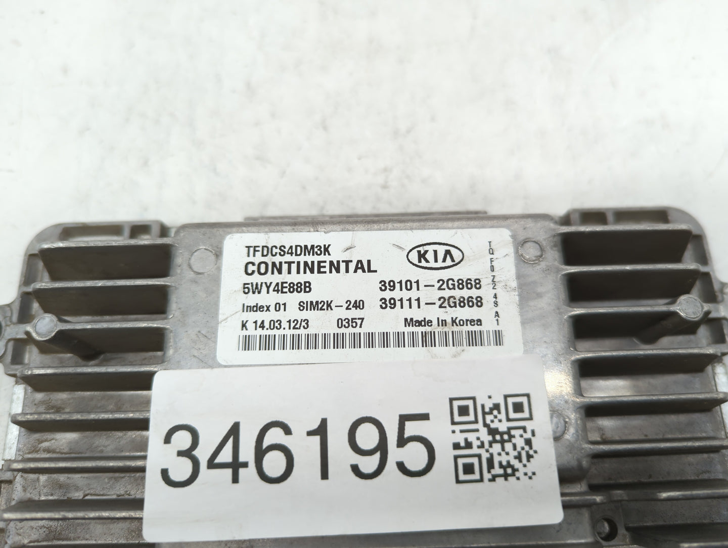 2011-2013 Kia Optima PCM Engine Control Computer ECU ECM PCU OEM P/N:39101-2G868 39101-2G869, 39101-2G867 Fits Fits 2011 201