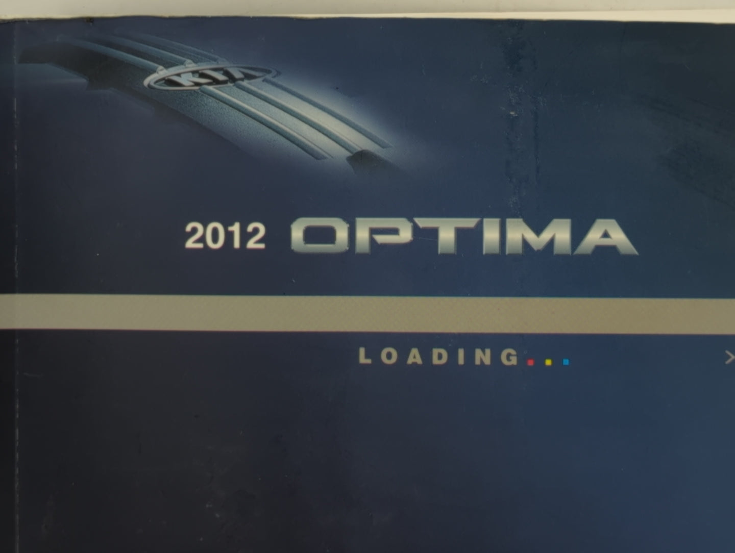 2012 Kia Optima Owners Manual Book Guide OEM Used Auto Parts - Oemusedautoparts1.com