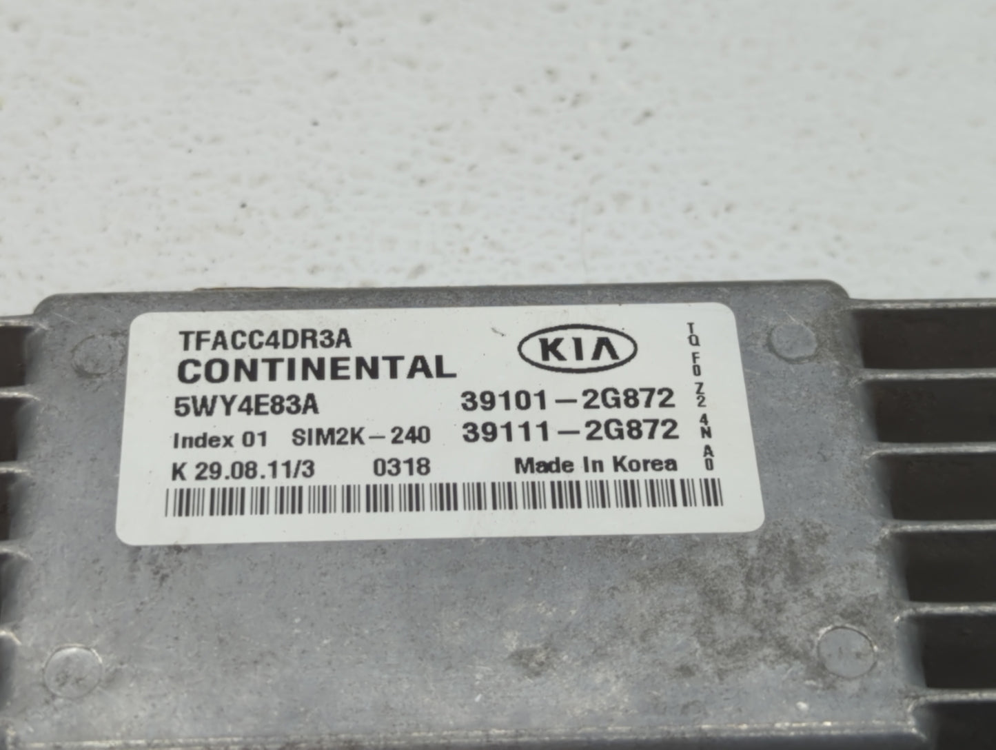 2011-2013 Kia Optima PCM Engine Control Computer ECU ECM PCU OEM P/N:39111-2G868 39101-2G868, 39101-2G874 Fits Fits 2011 201