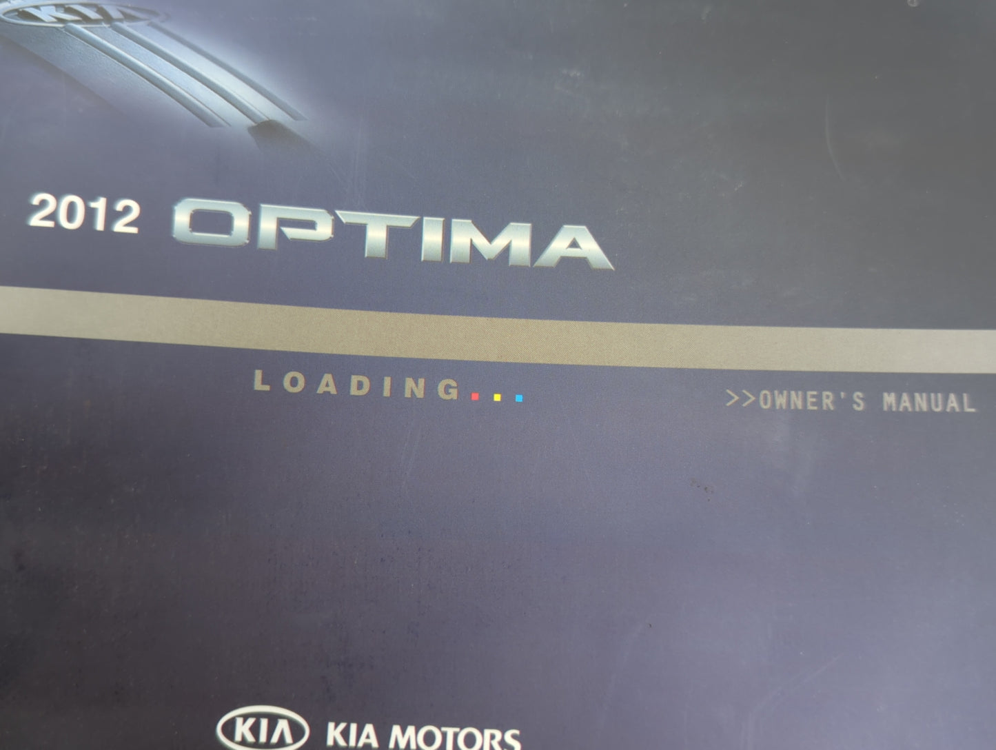 2012 Kia Optima Owners Manual Book Guide OEM Used Auto Parts - Oemusedautoparts1.com
