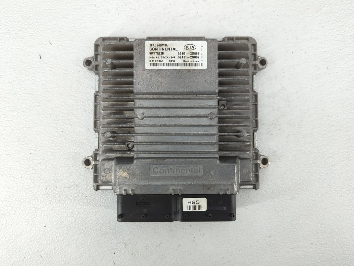 2011-2013 Kia Optima PCM Engine Control Computer ECU ECM PCU OEM P/N:39111-2G867 39101-2G867, 39111-2G890 Fits 2011 2012 201
