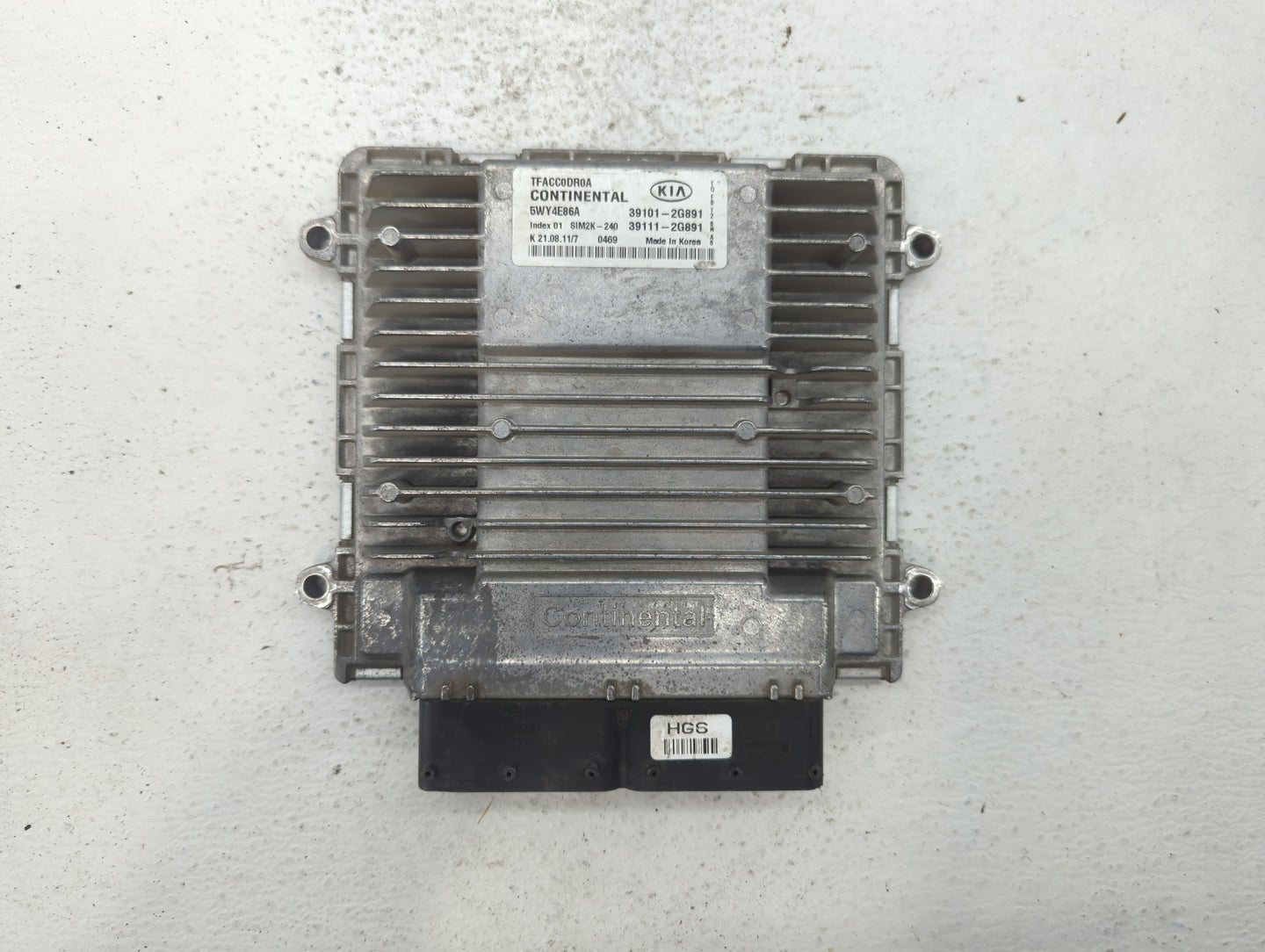 2011-2013 Kia Optima PCM Engine Control Computer ECU ECM PCU OEM P/N:39111-2G891 39101-2G891, 39111-2G893 Fits Fits 2011 201