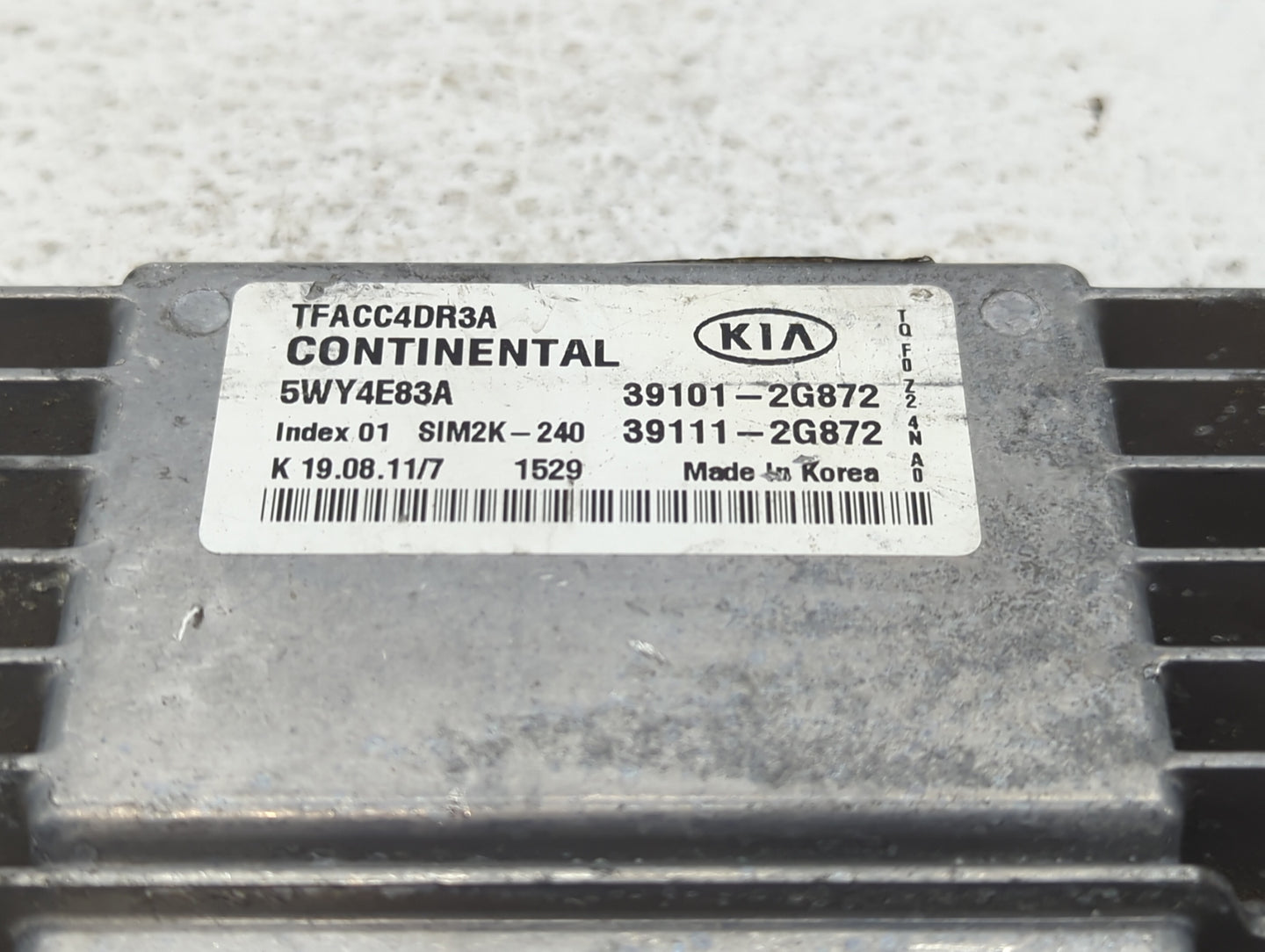 2011-2013 Kia Optima PCM Engine Control Computer ECU ECM PCU OEM P/N:39111-2G872 39101-2G872, 39131-2EHA7 Fits Fits 2011 201