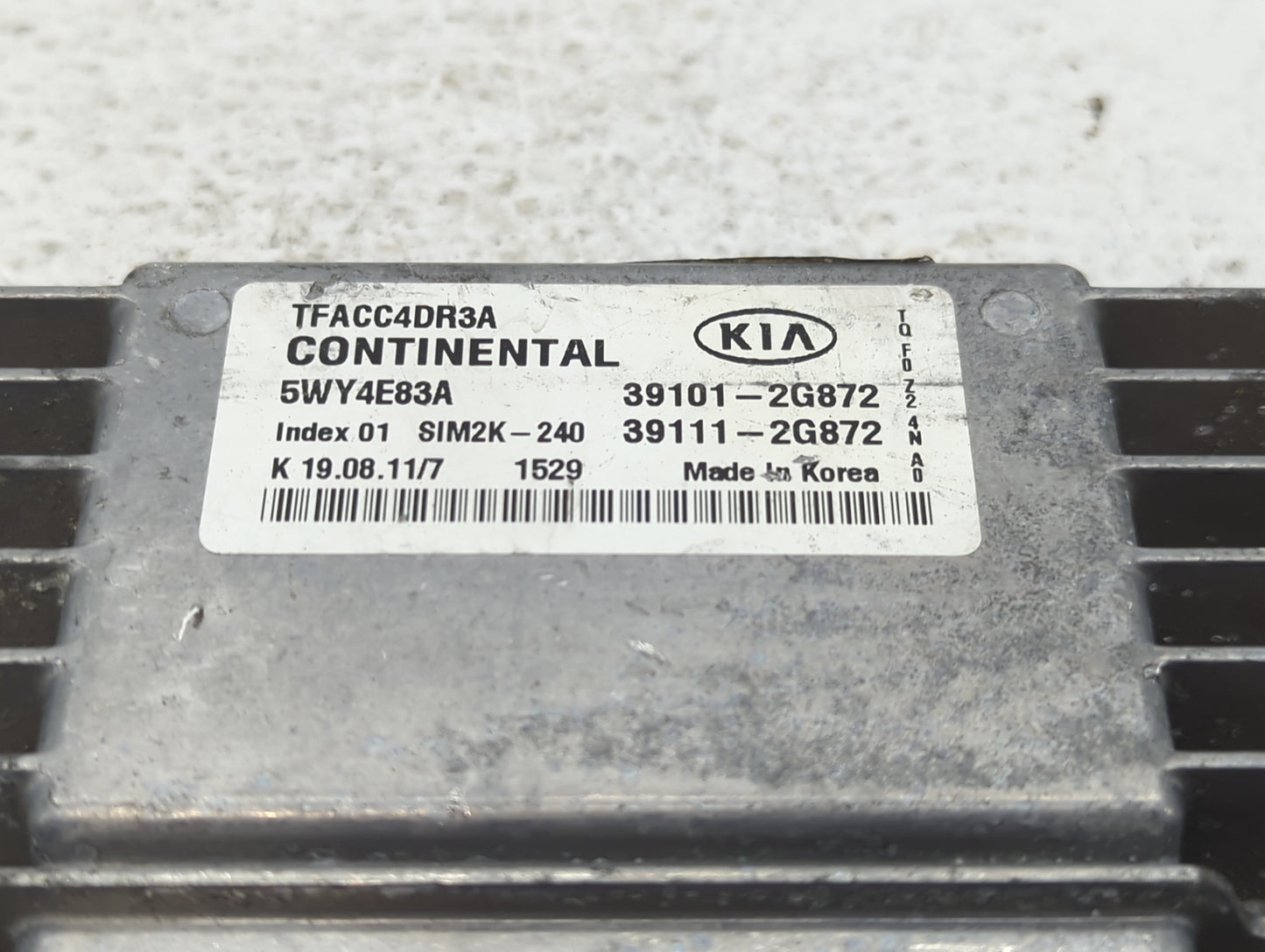 2011-2013 Kia Optima PCM Engine Control Computer ECU ECM PCU OEM P/N:39111-2G872 39101-2G872, 39131-2EHA7 Fits Fits 2011 201