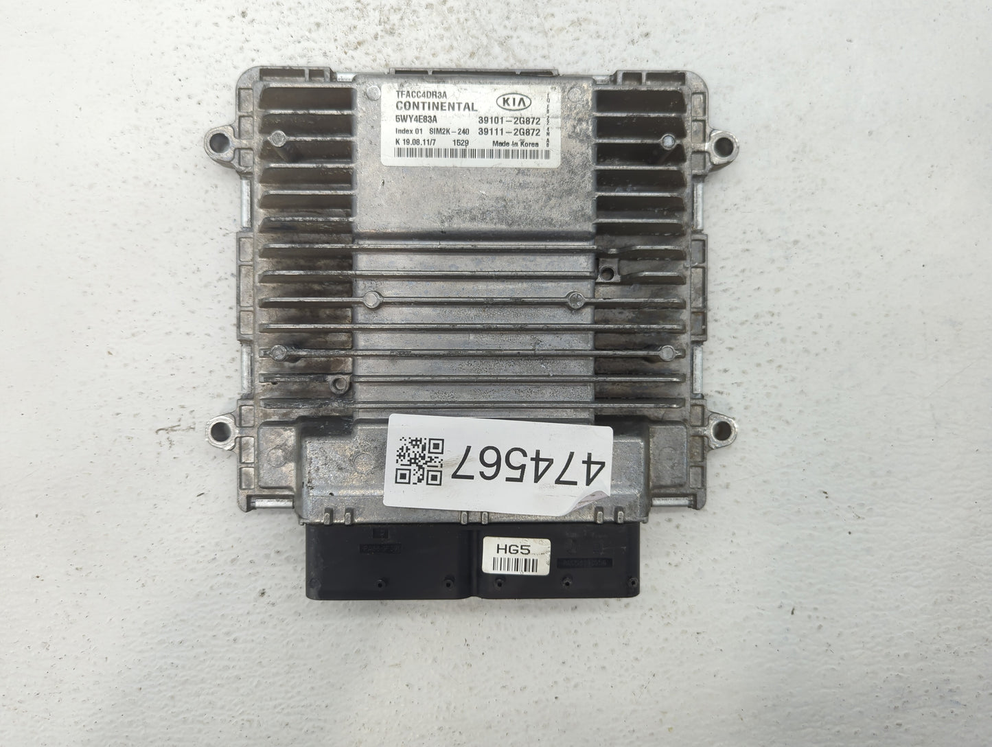 2011-2013 Kia Optima PCM Engine Control Computer ECU ECM PCU OEM P/N:39111-2G872 39101-2G872, 39131-2EHA7 Fits Fits 2011 201