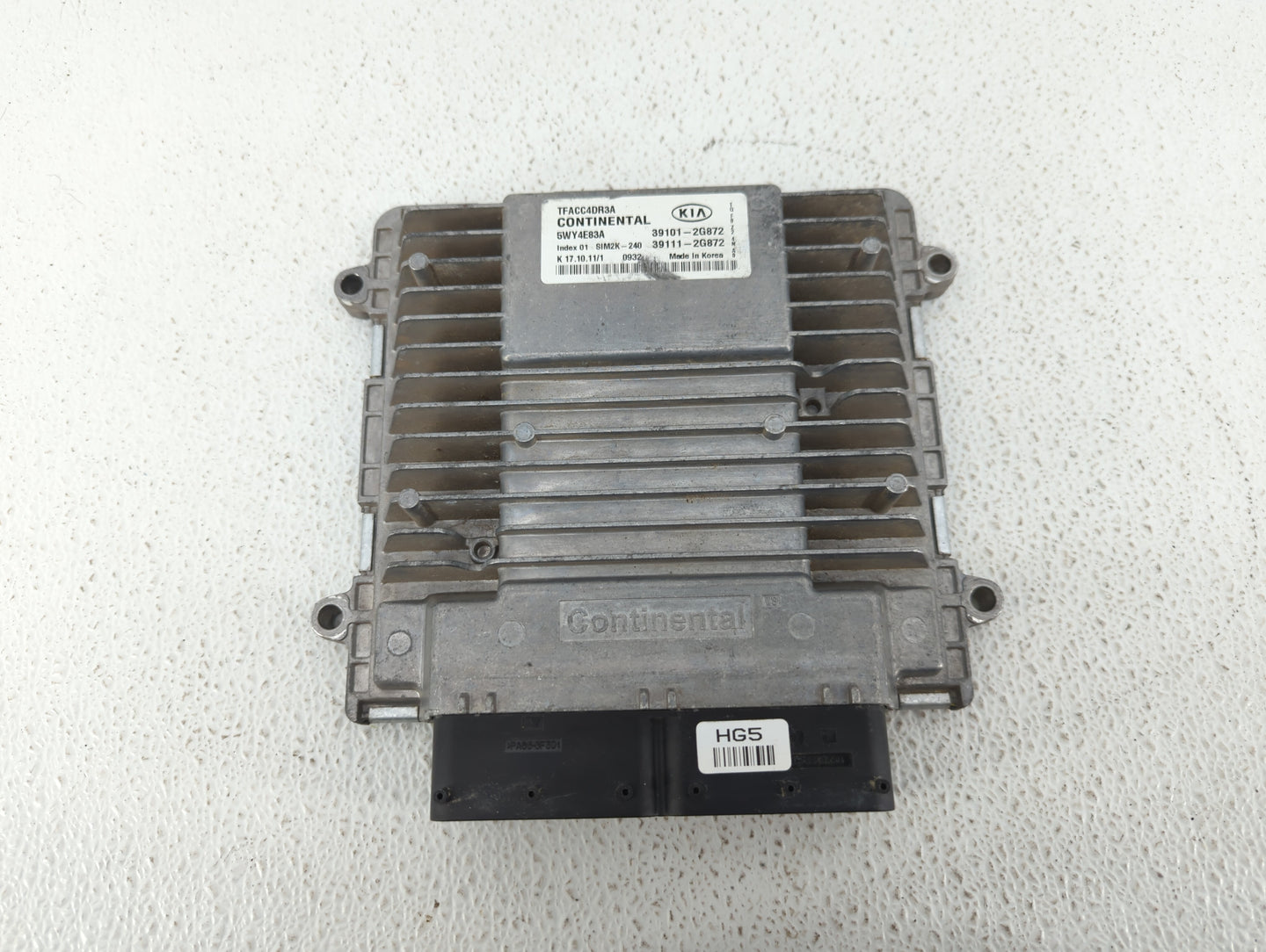 2011-2013 Kia Optima PCM Engine Control Computer ECU ECM PCU OEM P/N:39111-2G872 39101-2G872, 39131-2EHA7 Fits Fits 2011 201