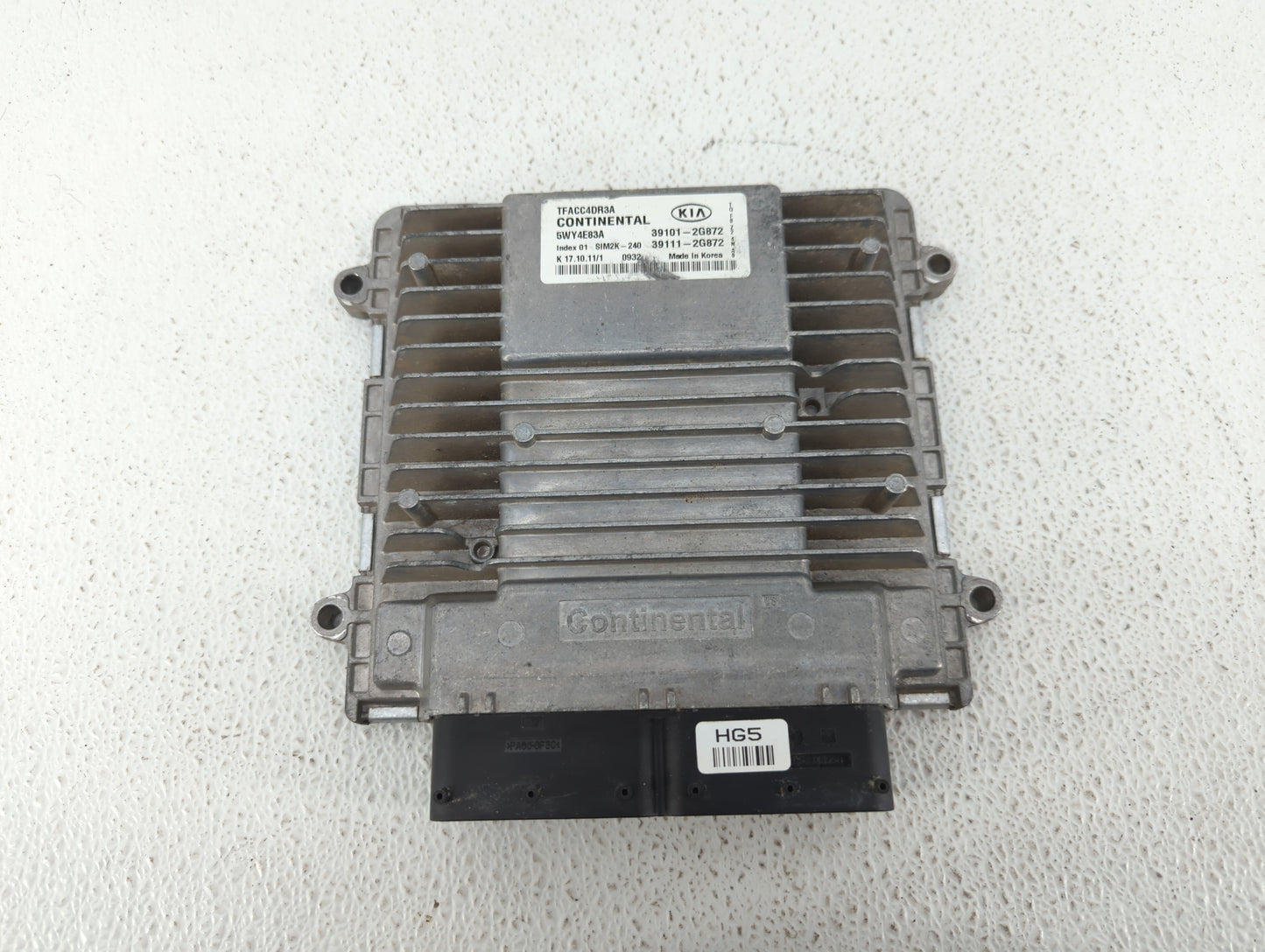 2011-2013 Kia Optima PCM Engine Control Computer ECU ECM PCU OEM P/N:39111-2G872 39101-2G872, 39131-2EHA7 Fits Fits 2011 201