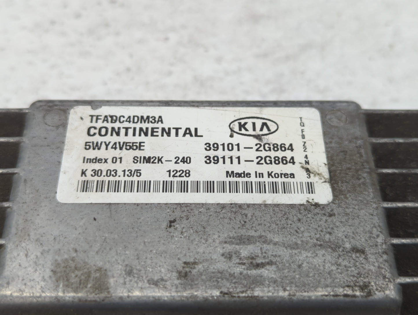 2011-2013 Kia Optima PCM Engine Control Computer ECU ECM PCU OEM P/N:39111-2G864 39101-2G864, 39111-2G872 Fits Fits 2011 201