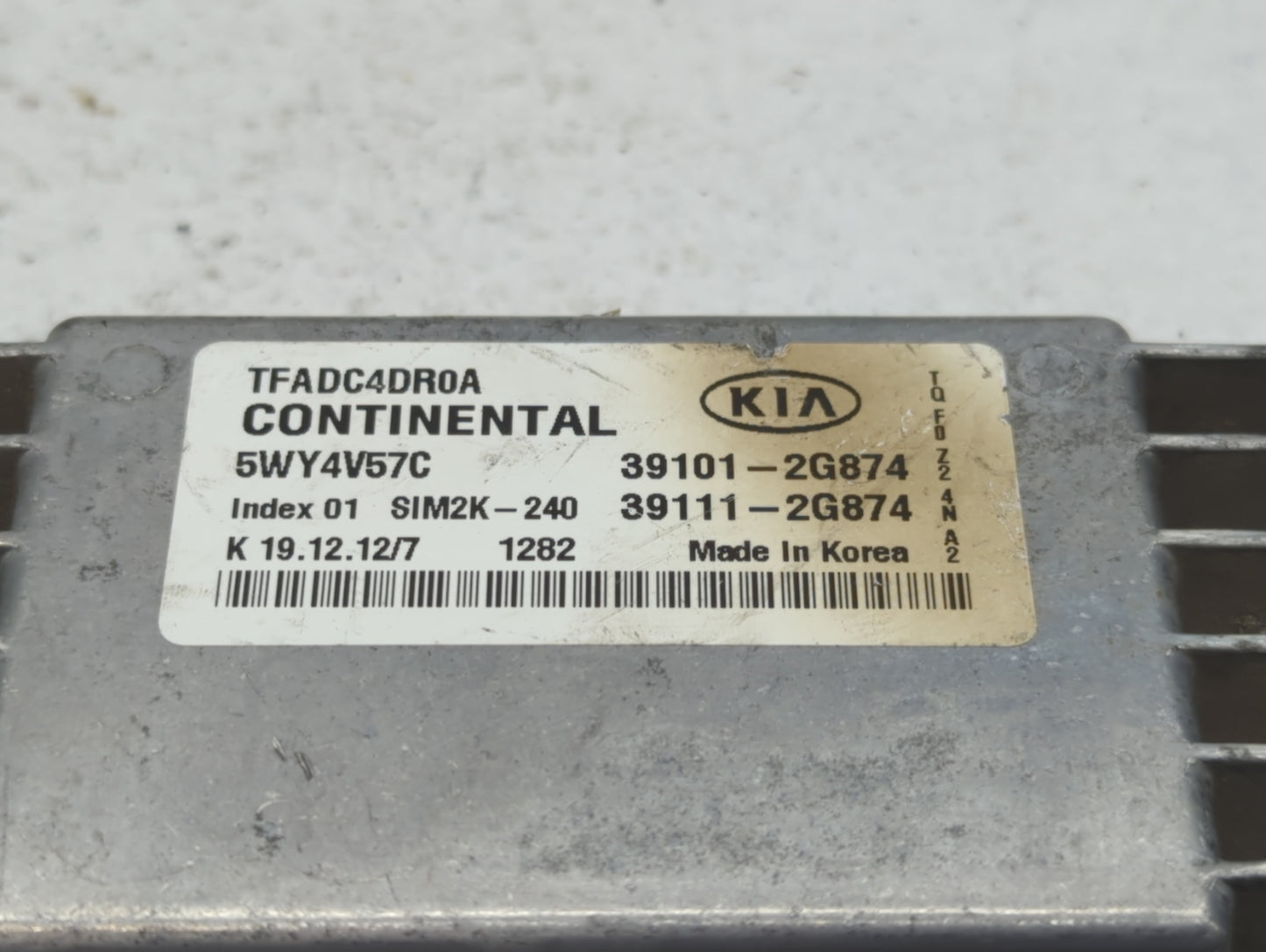 2011-2013 Kia Optima PCM Engine Control Computer ECU ECM PCU OEM P/N:39111-2G874 39101-2G874, 39111-2G864 Fits Fits 2011 201