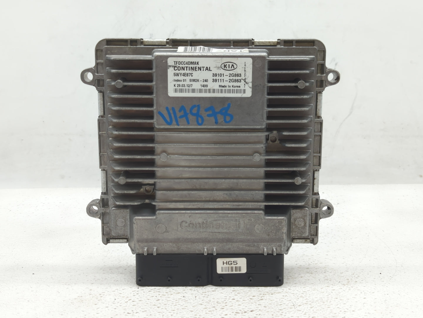 2011-2013 Kia Optima PCM Engine Control Computer ECU ECM PCU OEM P/N:39111-2G863 39101-2G863, 39111-2G862 Fits Fits 2011 201