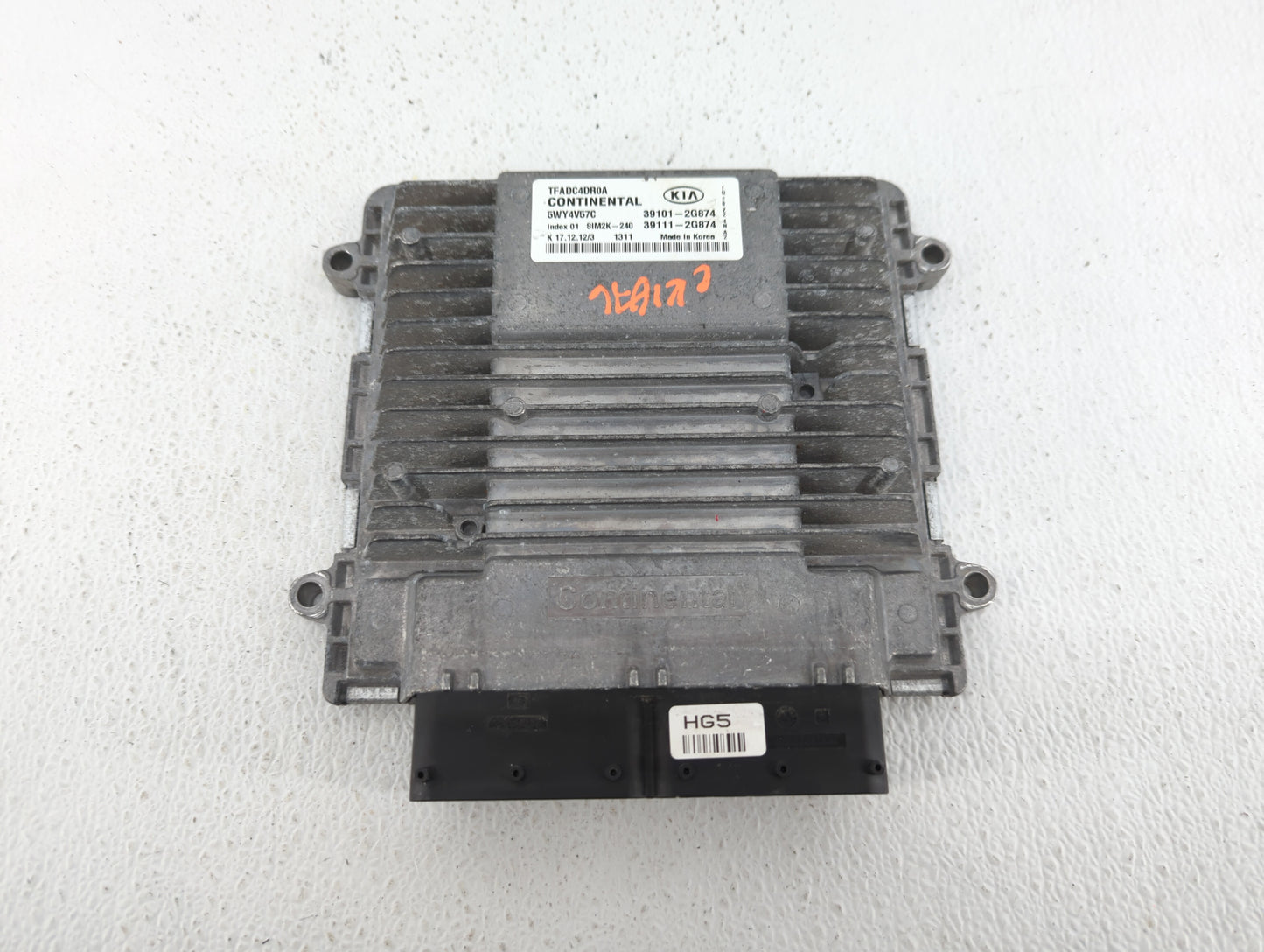 2011-2013 Kia Optima PCM Engine Control Computer ECU ECM PCU OEM P/N:39111-2G874 39101-2G874, 39111-2G864 Fits Fits 2011 201