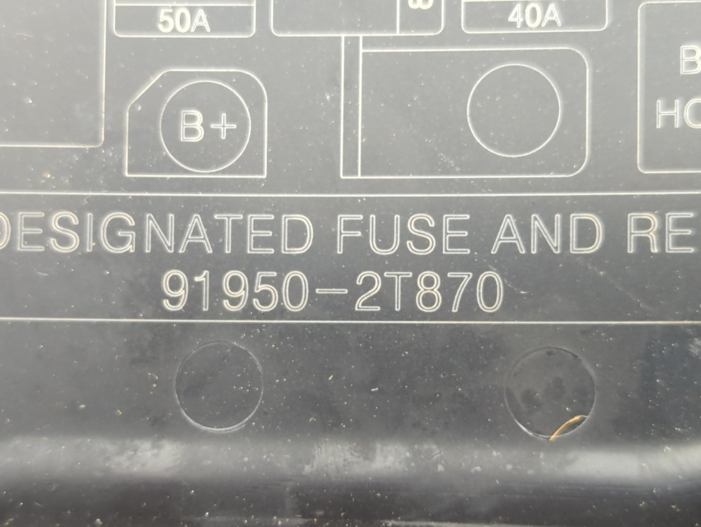 2011-2013 Kia Optima Fusebox Fuse Box Panel Relay Module P/N:91950-2T870 Fits Fits 2011 2012 2013 OEM Used Auto Parts - Oemu