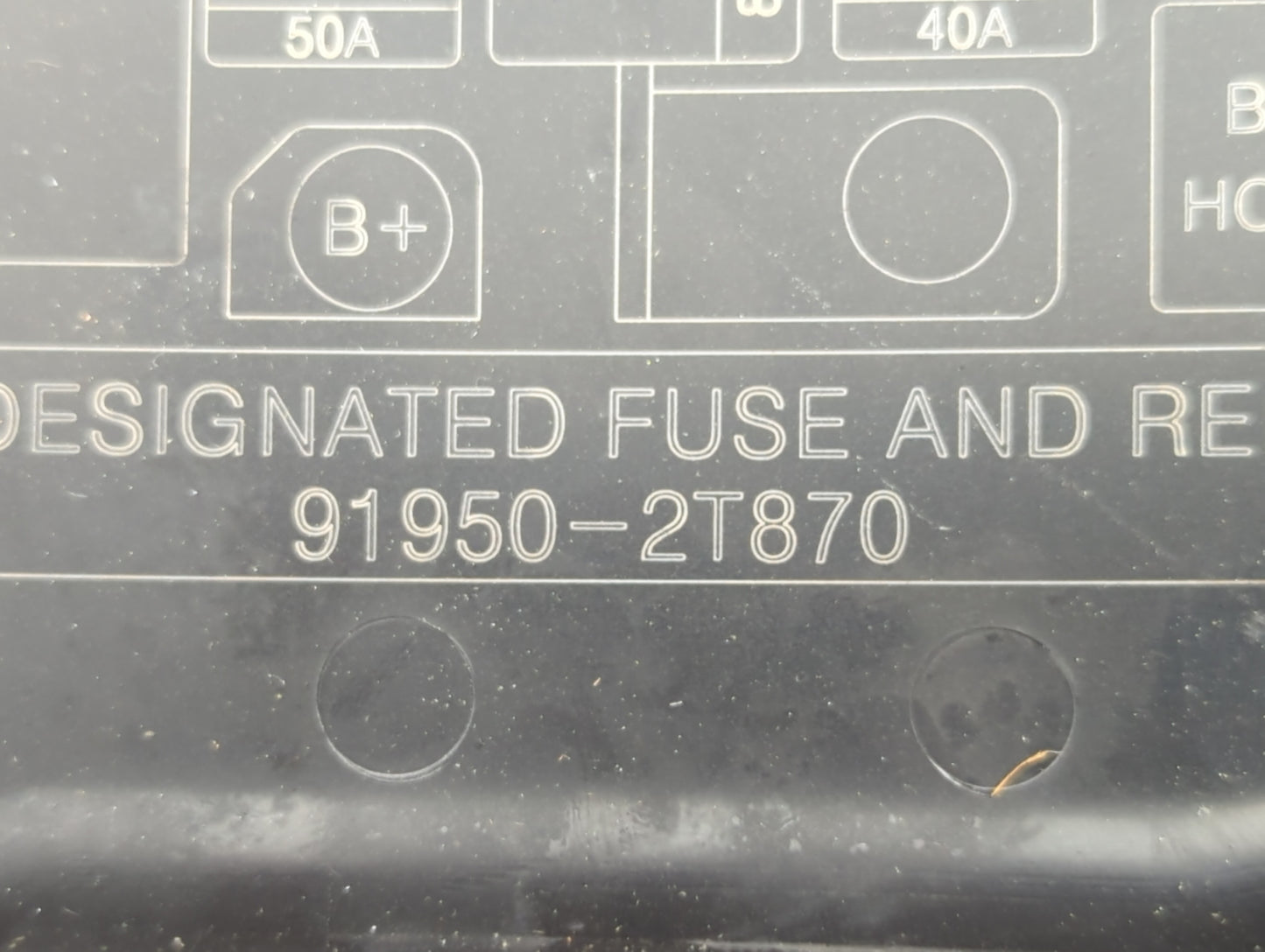 2011-2013 Kia Optima Fusebox Fuse Box Panel Relay Module P/N:91950-2T870 Fits Fits 2011 2012 2013 OEM Used Auto Parts - Oemu