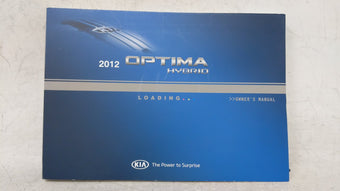 compare product 2012 Kia Optima Owners Manual Book Guide OEM Used Auto Parts