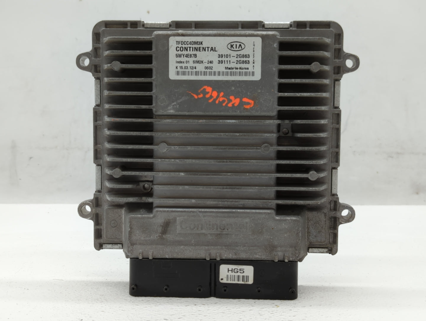 2011-2013 Kia Optima PCM Engine Control Computer ECU ECM PCU OEM P/N:39101-2G863 Fits Fits 2011 2012 2013 OEM Used Auto Part