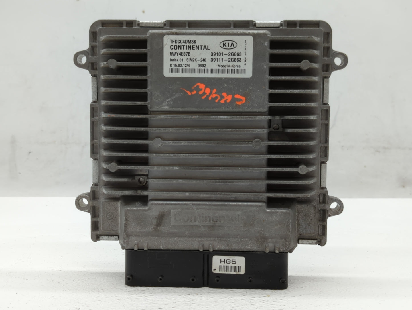 2011-2013 Kia Optima PCM Engine Control Computer ECU ECM PCU OEM P/N:39101-2G863 Fits Fits 2011 2012 2013 OEM Used Auto Part