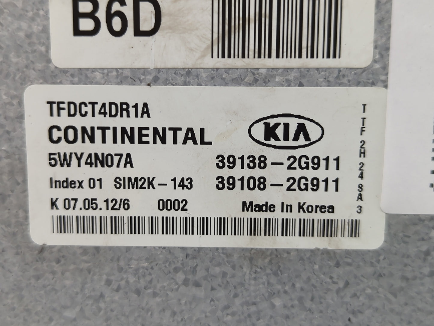 2011-2013 Kia Optima PCM Engine Control Computer ECU ECM PCU OEM P/N:39108-2G911 39138-2G911 Fits Fits 2011 2012 2013 OEM Us