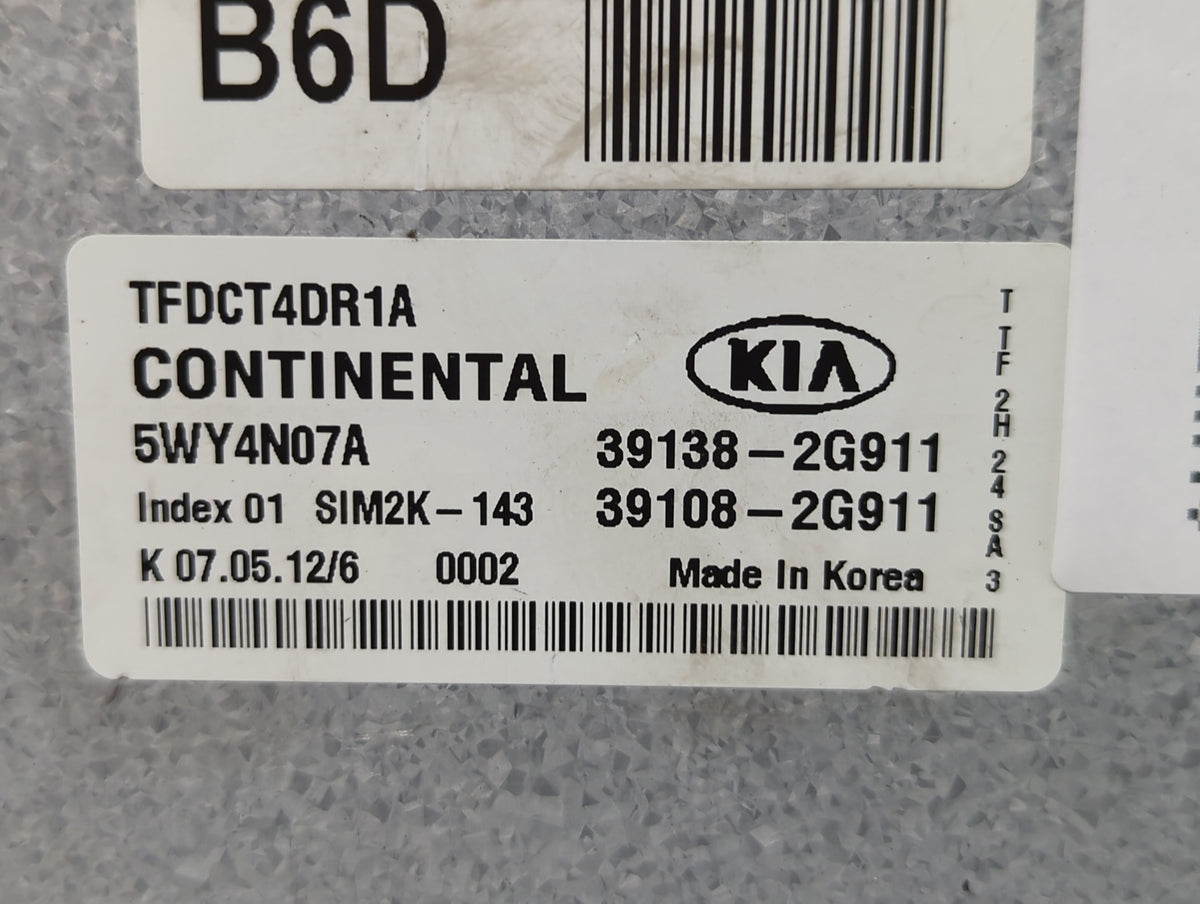 2011-2013 Kia Optima PCM Engine Control Computer ECU ECM PCU OEM P/N:39108-2G911 39138-2G911 Fits 2011 2012 2013 OEM Used Au
