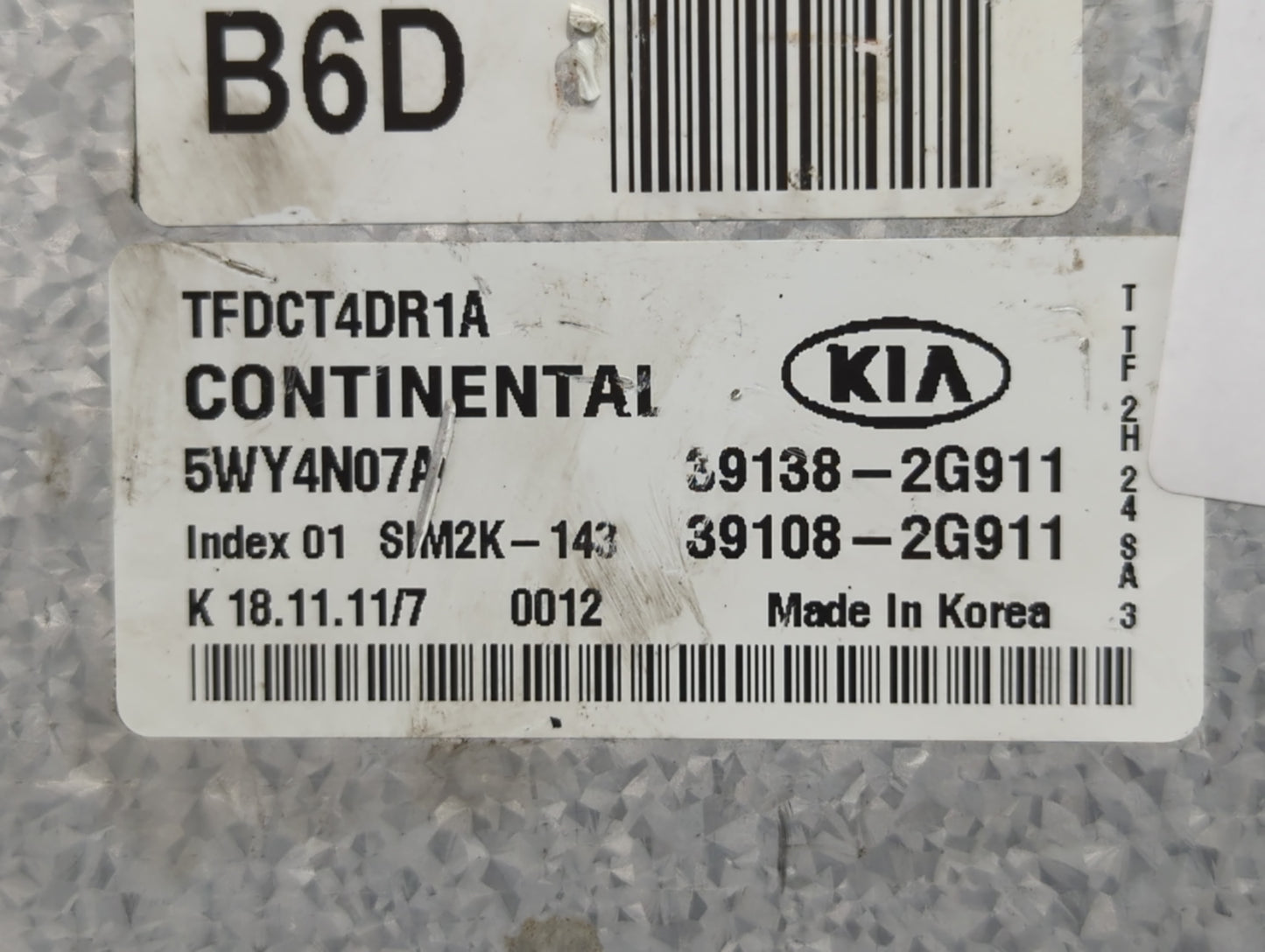 2011-2013 Kia Optima PCM Engine Control Computer ECU ECM PCU OEM P/N:39108-2G911 39138-2G911 Fits Fits 2011 2012 2013 OEM Us