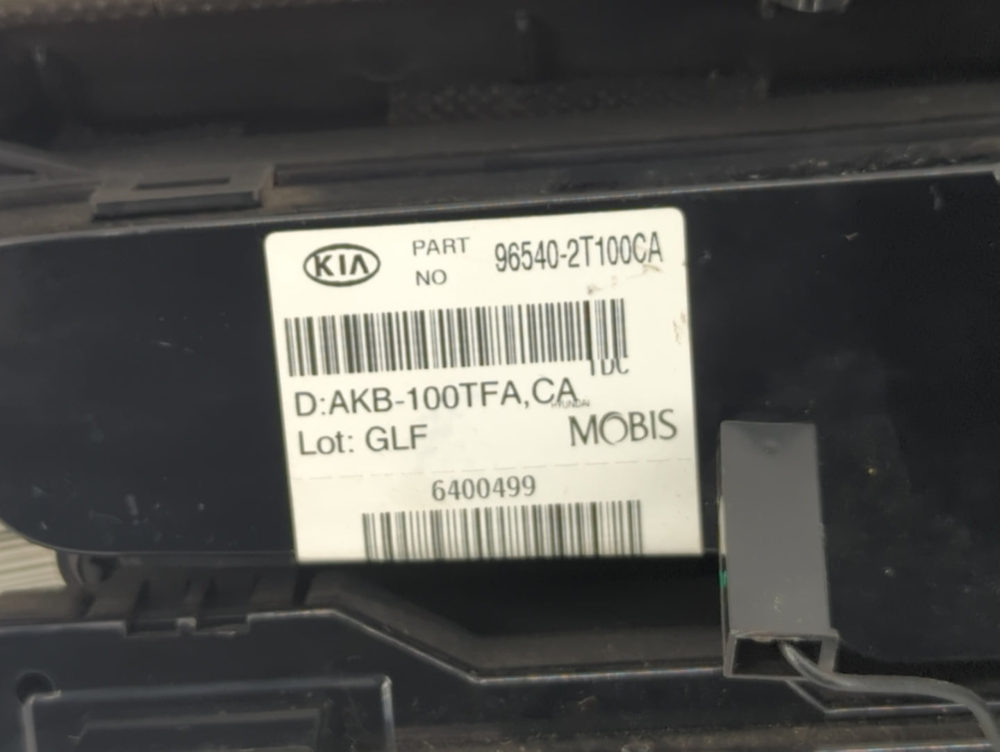 2011-2013 Kia Optima Radio AM FM Cd Player Receiver Replacement P/N:96540-2T100CA Fits Fits 2011 2012 2013 OEM Used Auto Par