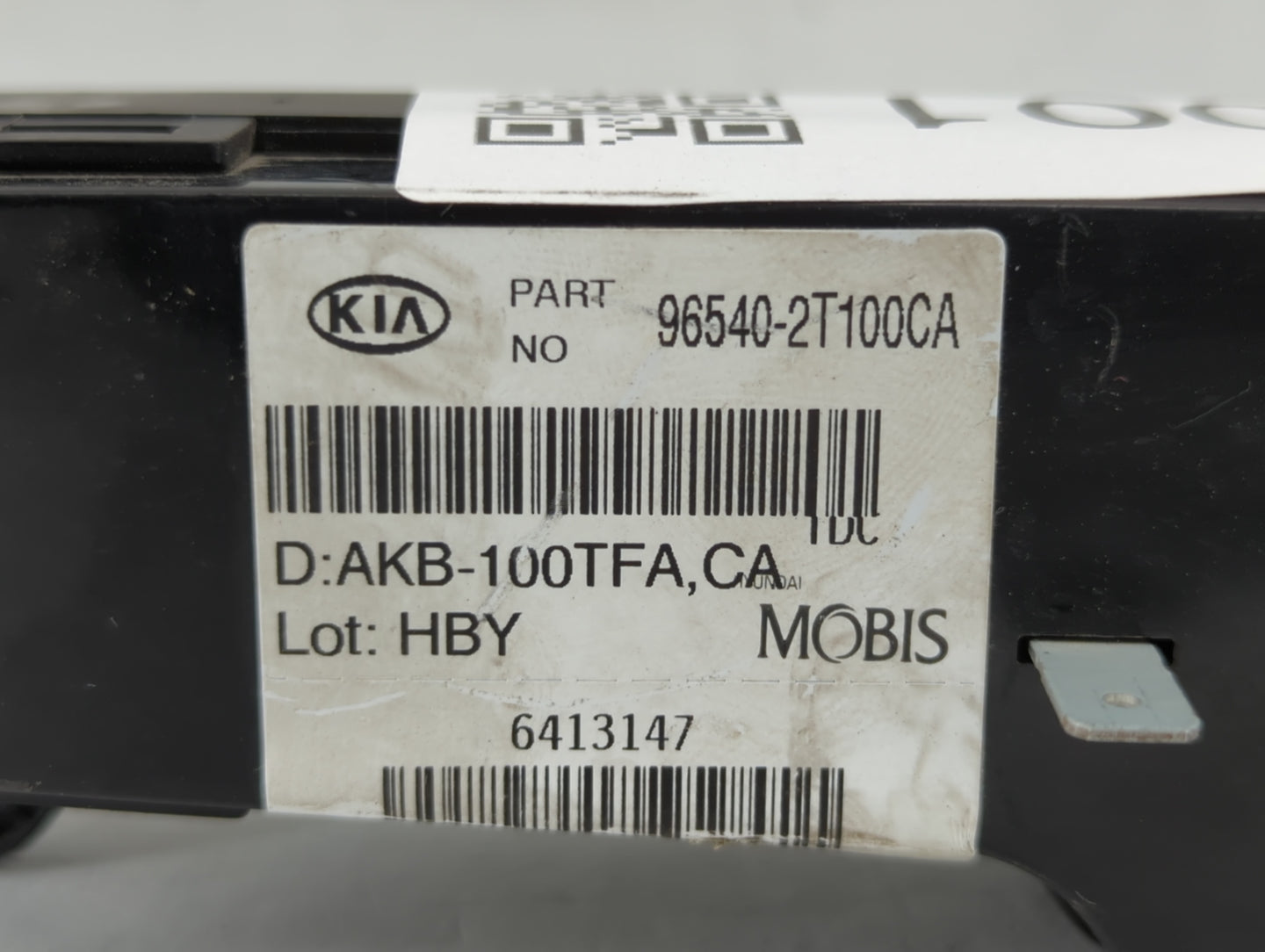2011-2013 Kia Optima Radio AM FM Cd Player Receiver Replacement P/N:96540-2T100CA Fits Fits 2011 2012 2013 OEM Used Auto Par
