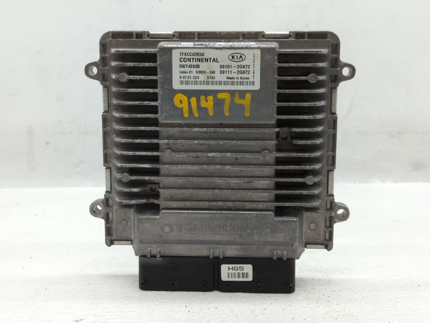 2011-2013 Kia Optima PCM Engine Control Computer ECU ECM PCU OEM P/N:39111-2G872 39101-2G872 Fits Fits 2011 2012 2013 OEM Us