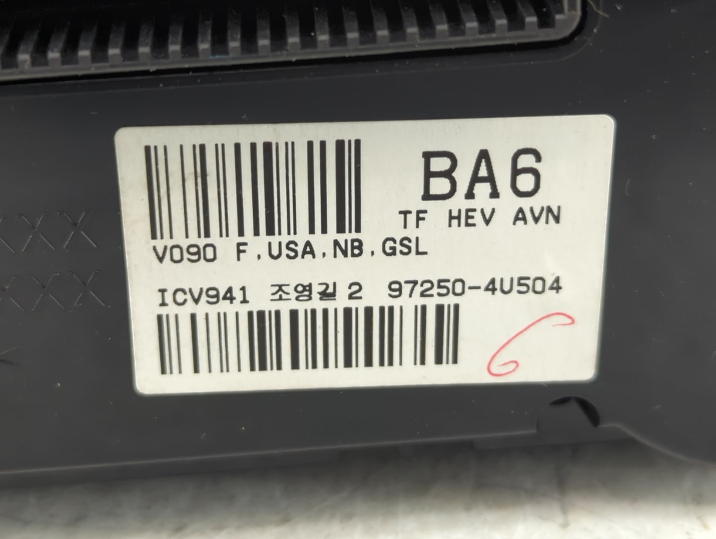 2011-2013 Kia Optima Climate Control Module Temperature AC/Heater Replacement P/N:97250-4U501 Fits Fits 2011 2012 2013 OEM U