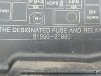 2011-2013 Kia Optima Fusebox Fuse Box Panel Relay Module P/N:91950-2T860 Fits Fits 2011 2012 2013 OEM Used Auto Parts - Oemu
