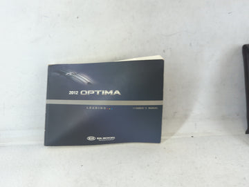 2012 Kia Optima Owners Manual Book Guide P/N:A4CO-EU19A OEM Used Auto Parts