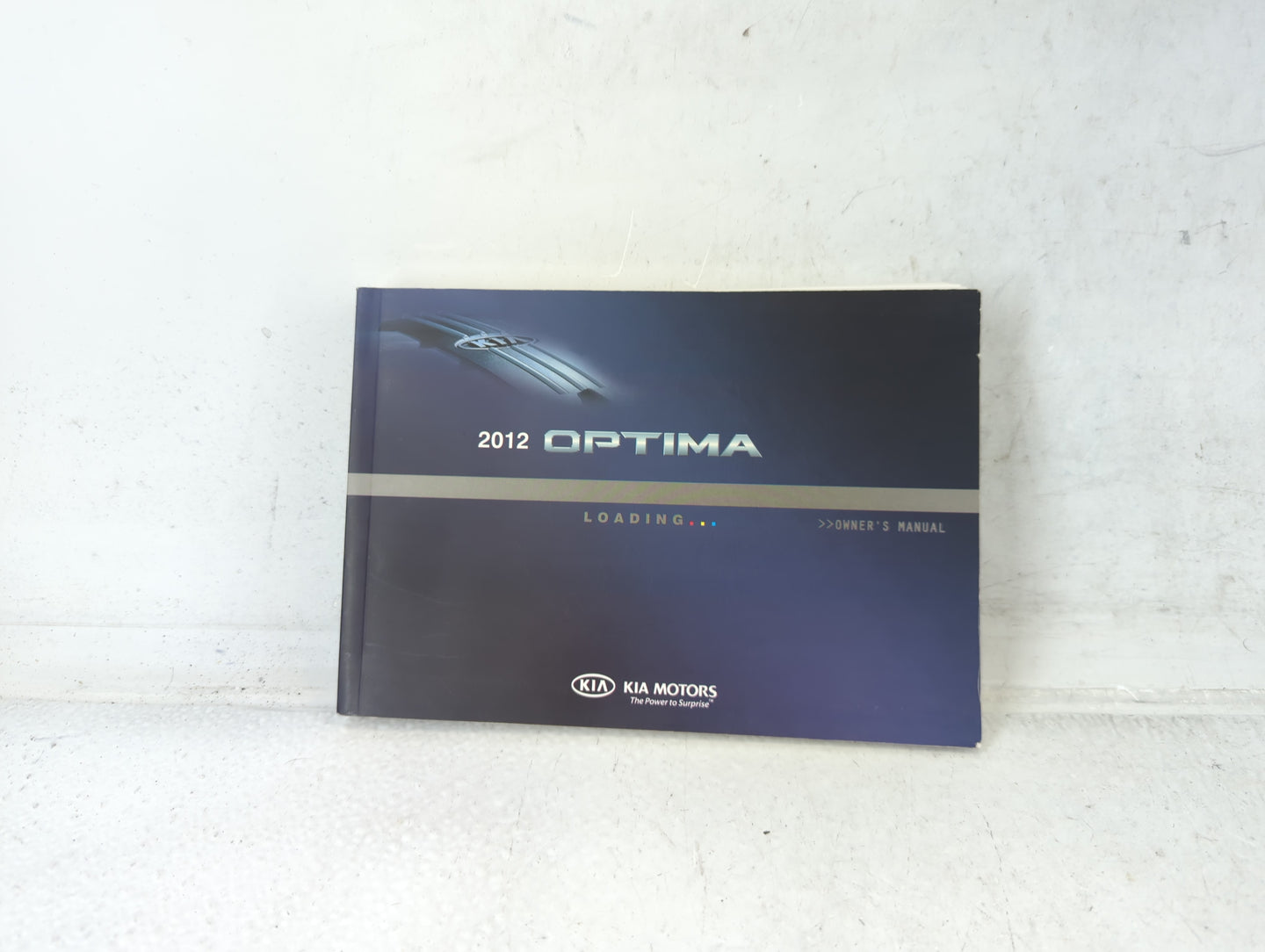 2012 Kia Optima Owners Manual Book Guide P/N:A4CO-EU1OB OEM Used Auto Parts - Oemusedautoparts1.com
