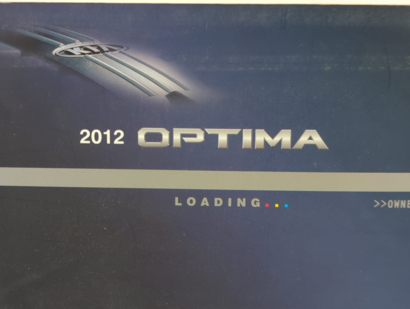 2012 Kia Optima Owners Manual Book Guide P/N:A4CO-EU19A OEM Used Auto Parts - Oemusedautoparts1.com