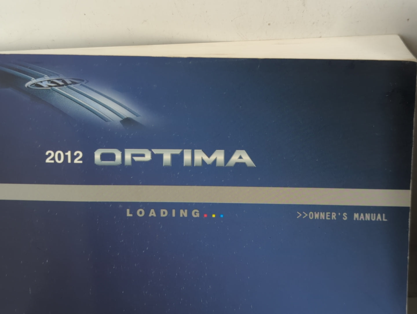 2012 Kia Optima Owners Manual Book Guide P/N:A4CO-EU24D OEM Used Auto Parts - Oemusedautoparts1.com