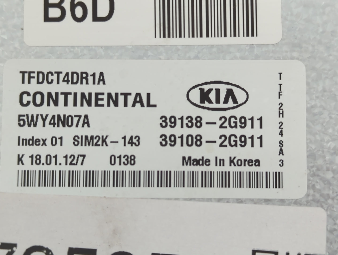2011-2013 Kia Optima PCM Engine Control Computer ECU ECM PCU OEM P/N:39108-2G911 39138-2G911 Fits Fits 2011 2012 2013 OEM Us