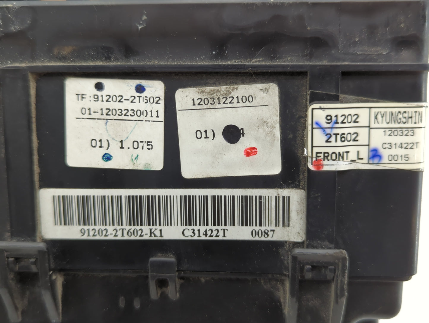 2011-2013 Kia Optima Fusebox Fuse Box Panel Relay Module P/N:91202-2T602-K1 91202-2T602 Fits Fits 2011 2012 2013 OEM Used Au