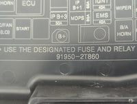 2011-2013 Kia Optima Fusebox Fuse Box Panel Relay Module P/N:91950-2T860 Fits Fits 2011 2012 2013 OEM Used Auto Parts - Oemu