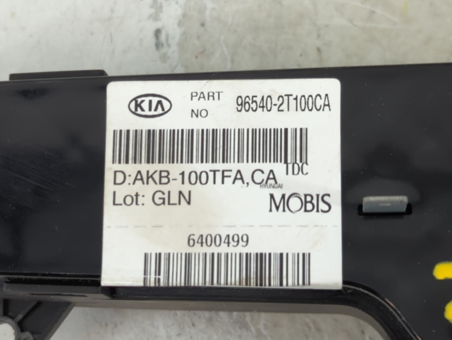 2011-2013 Kia Optima Radio AM FM Cd Player Receiver Replacement P/N:6400499 96540-2T100CA Fits Fits 2011 2012 2013 OEM Used 