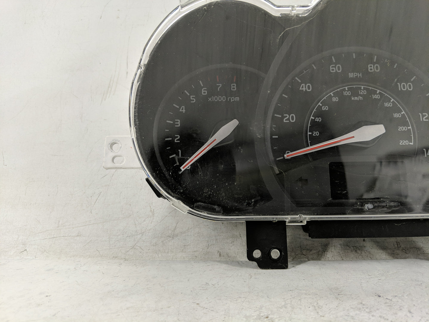 2012 Kia Rio Instrument Cluster Speedometer Gauges P/N:12B15-392 94002-1W008 Miles: Fits OEM Used Auto Parts - Oemusedautopa