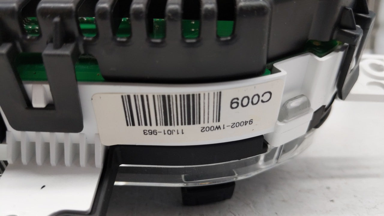 2012 Kia Rio Instrument Cluster Speedometer Gauges P/N:94002-1W002 Fits OEM Used Auto Parts - Oemusedautoparts1.com