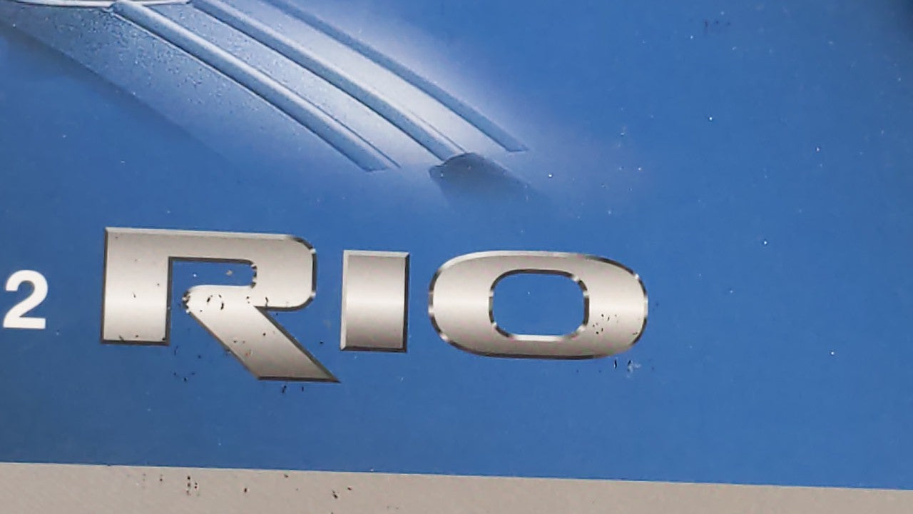 2012 Kia Rio Owners Manual Book Guide OEM Used Auto Parts - Oemusedautoparts1.com