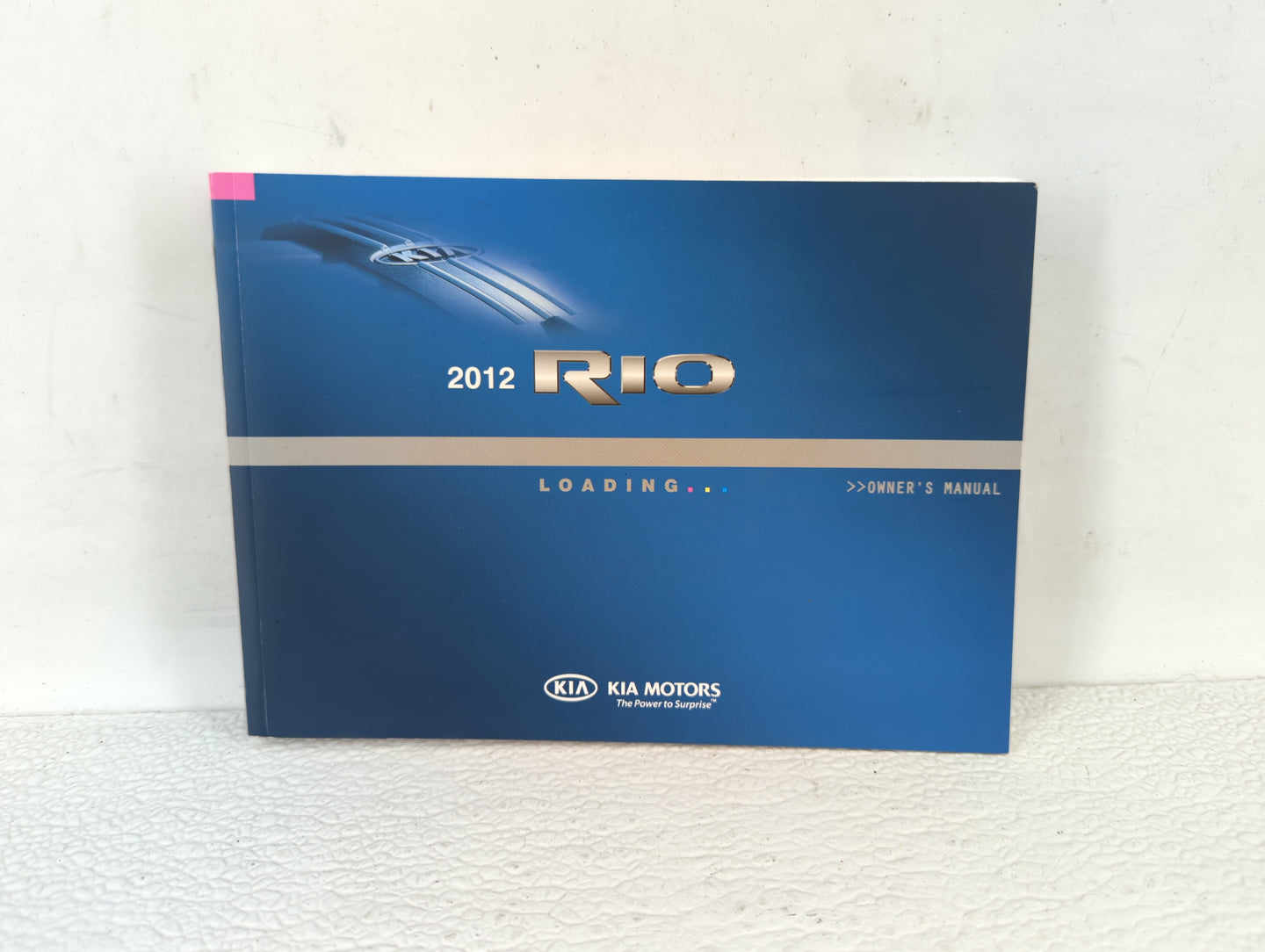 2012 Kia Rio Owners Manual Book Guide OEM Used Auto Parts - Oemusedautoparts1.com